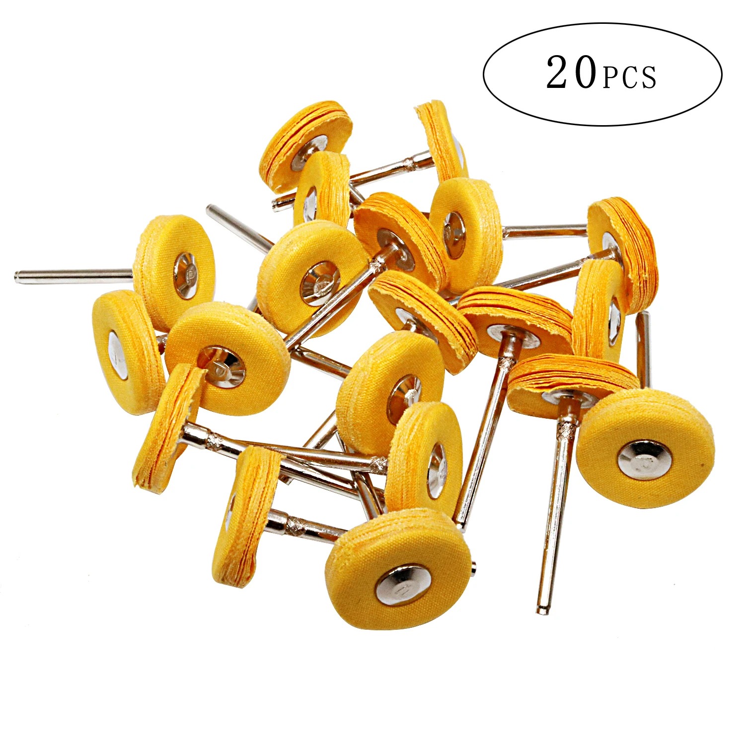 Tools Jewelry Making - 20개 1인치 노란색 천 광택 휠