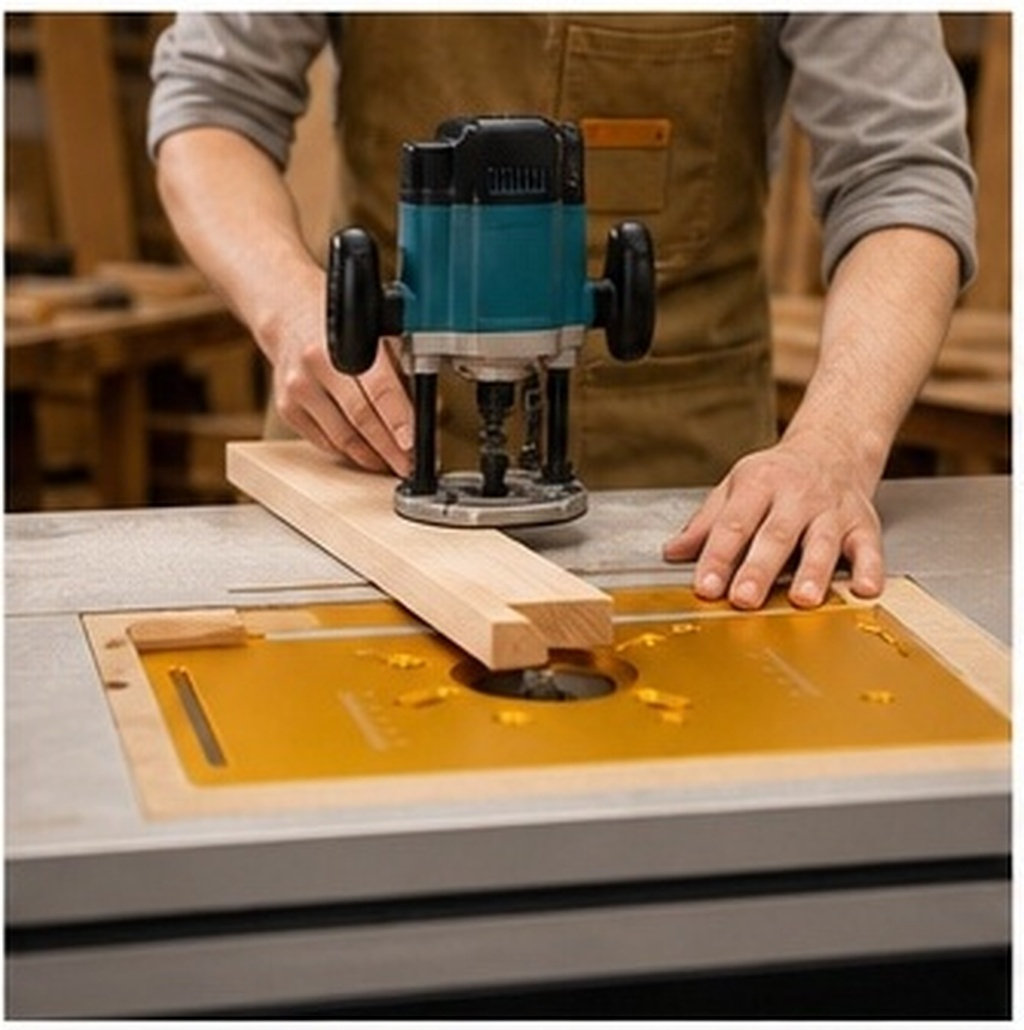 Router Table Insert - 알루미늄 라우터 테이블 삽입판, 정밀 스케일,