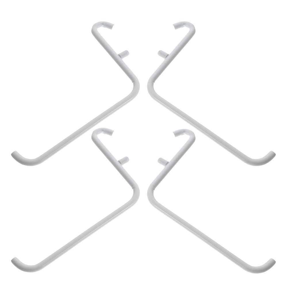 Tools In Metal Workshop - 4개입 금속 페인트 마감 페그보드 브래킷