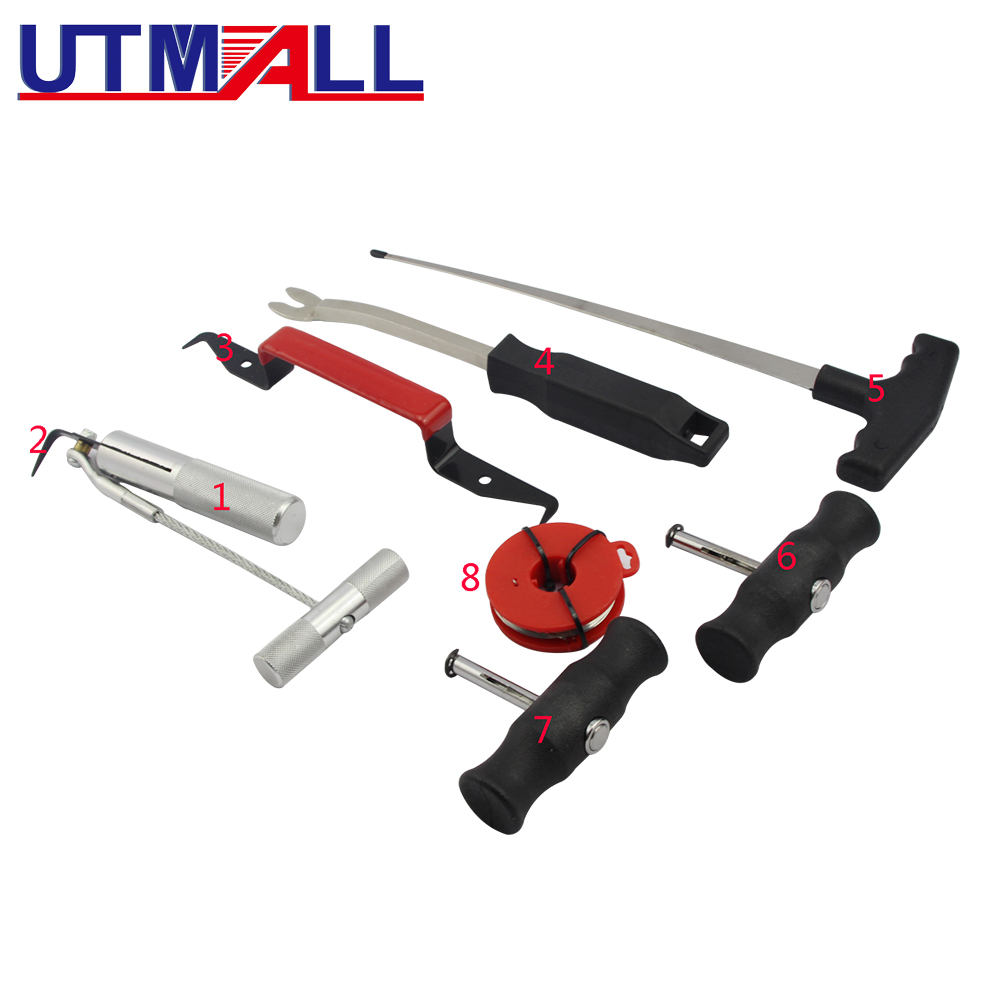 Workshop Tools Kit - 7개 자동차 앞 유리 교체 키트,
