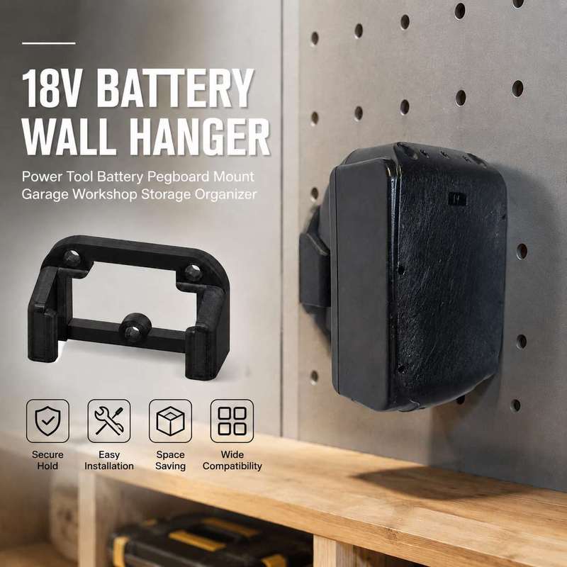 18V 배터리 벽걸이형 전동공구 배터리 페그보드 마운트 - Workshop Tools Hanger 리뷰 및 가격