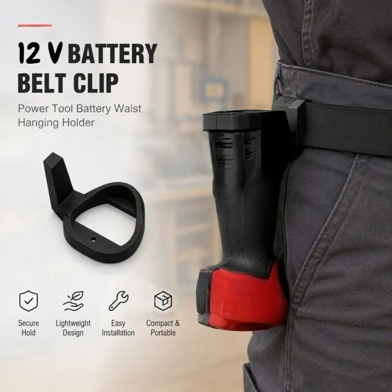 12V 전동 공구 배터리 허리 클립 홀더, 벨트 장착형 - Workshop Tools Hanger 리뷰 및 가격