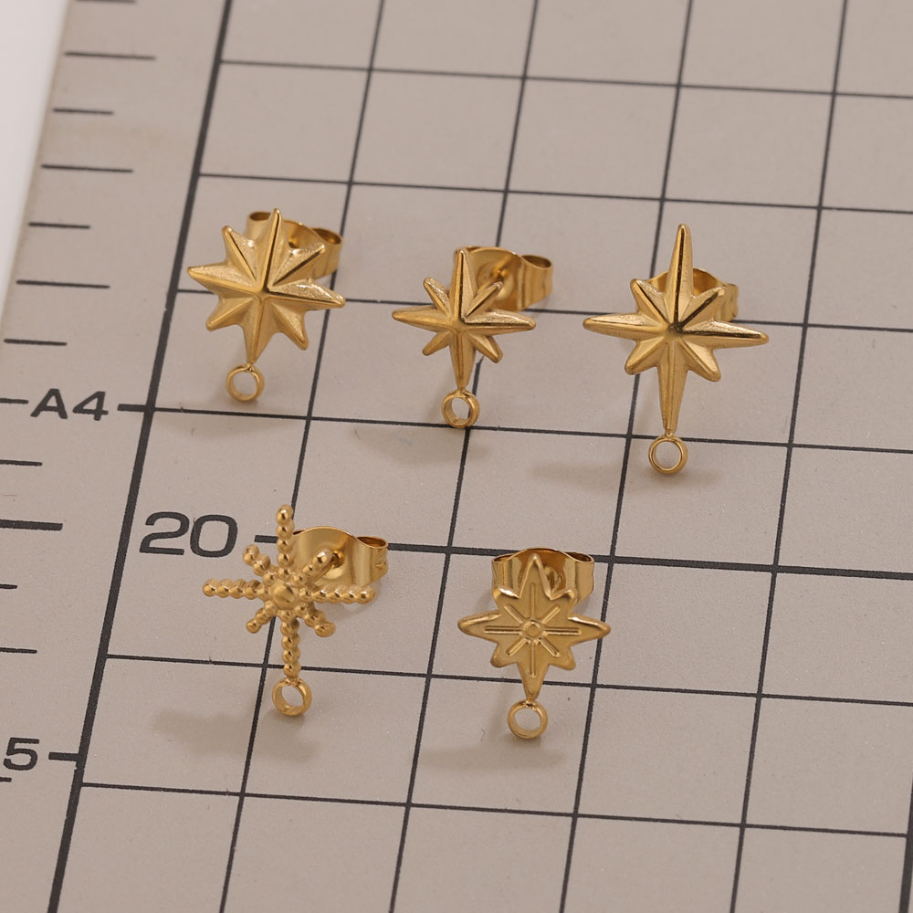 6개 스테인리스 스틸 별 모양 귀걸이 스터드, 귀걸이  - Tools Jewelry Making 리뷰 및 가격