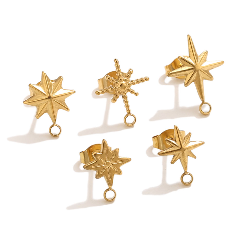 6개 스테인리스 스틸 별 모양 귀걸이 스터드, 귀걸이  - Tools Jewelry Making 리뷰 및 가격