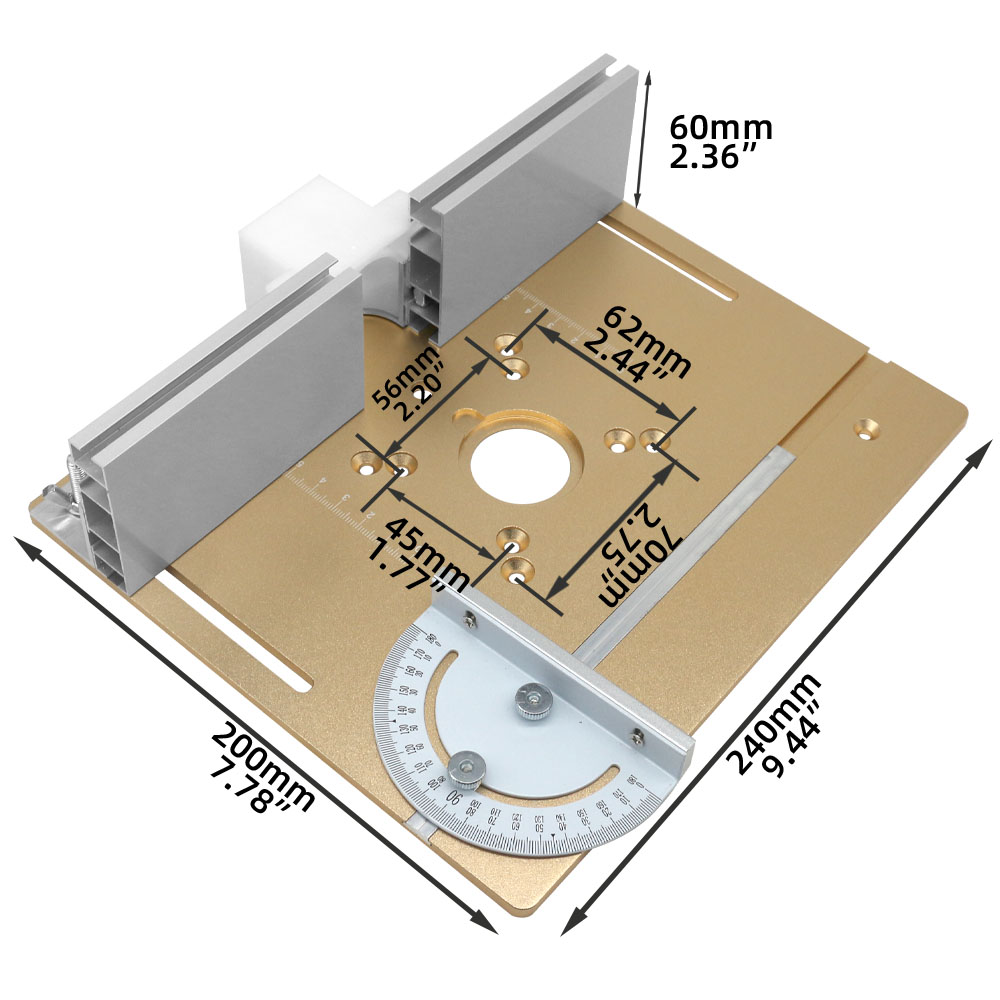 C8 알루미늄 라우터 테이블 삽입 플레이트(목공 벤치용 - Router Table Insert 리뷰 및 가격