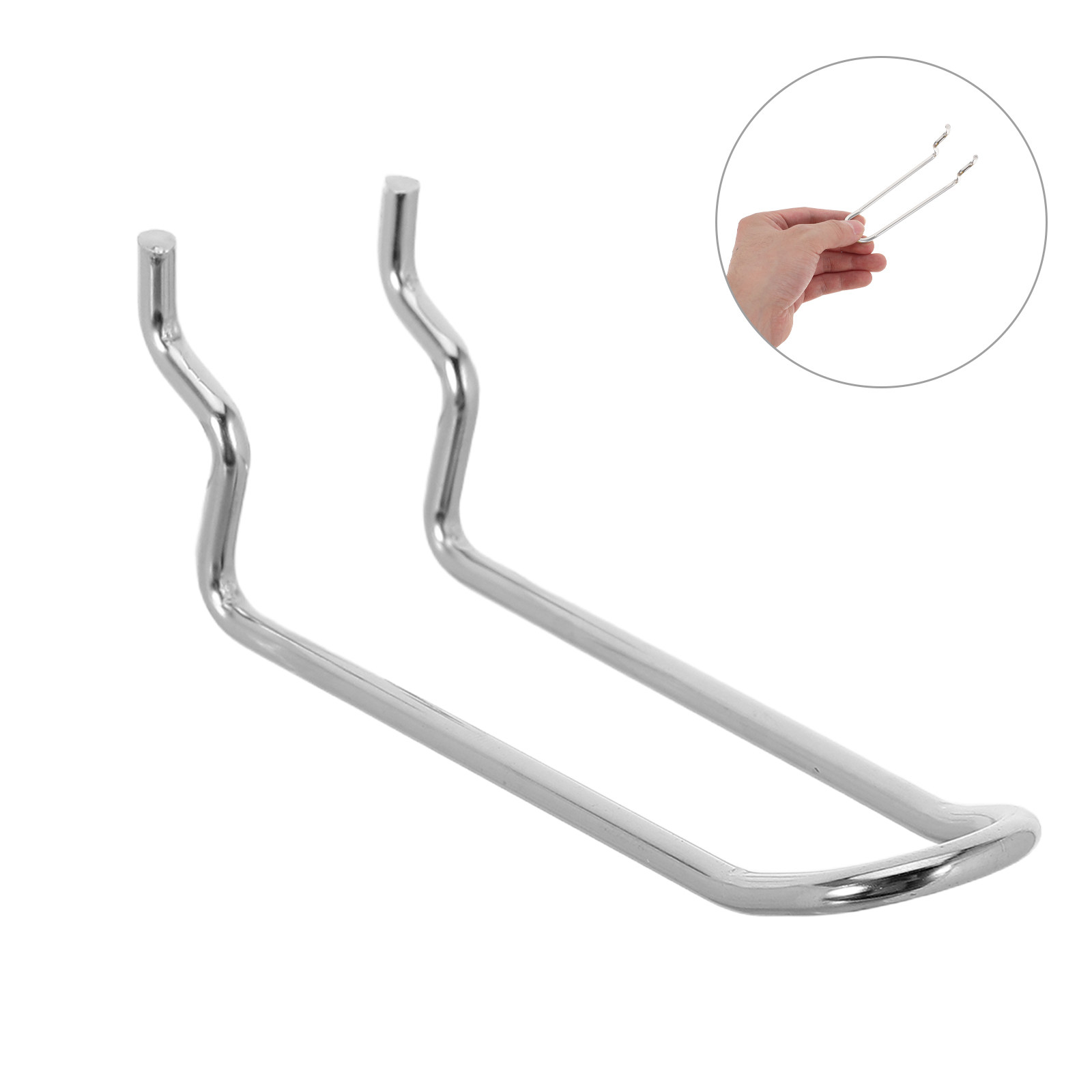20개입 스테인리스 스틸 이중 암형 페그보드 걸이, 견 - Workshop Tools Hanger 리뷰 및 가격
