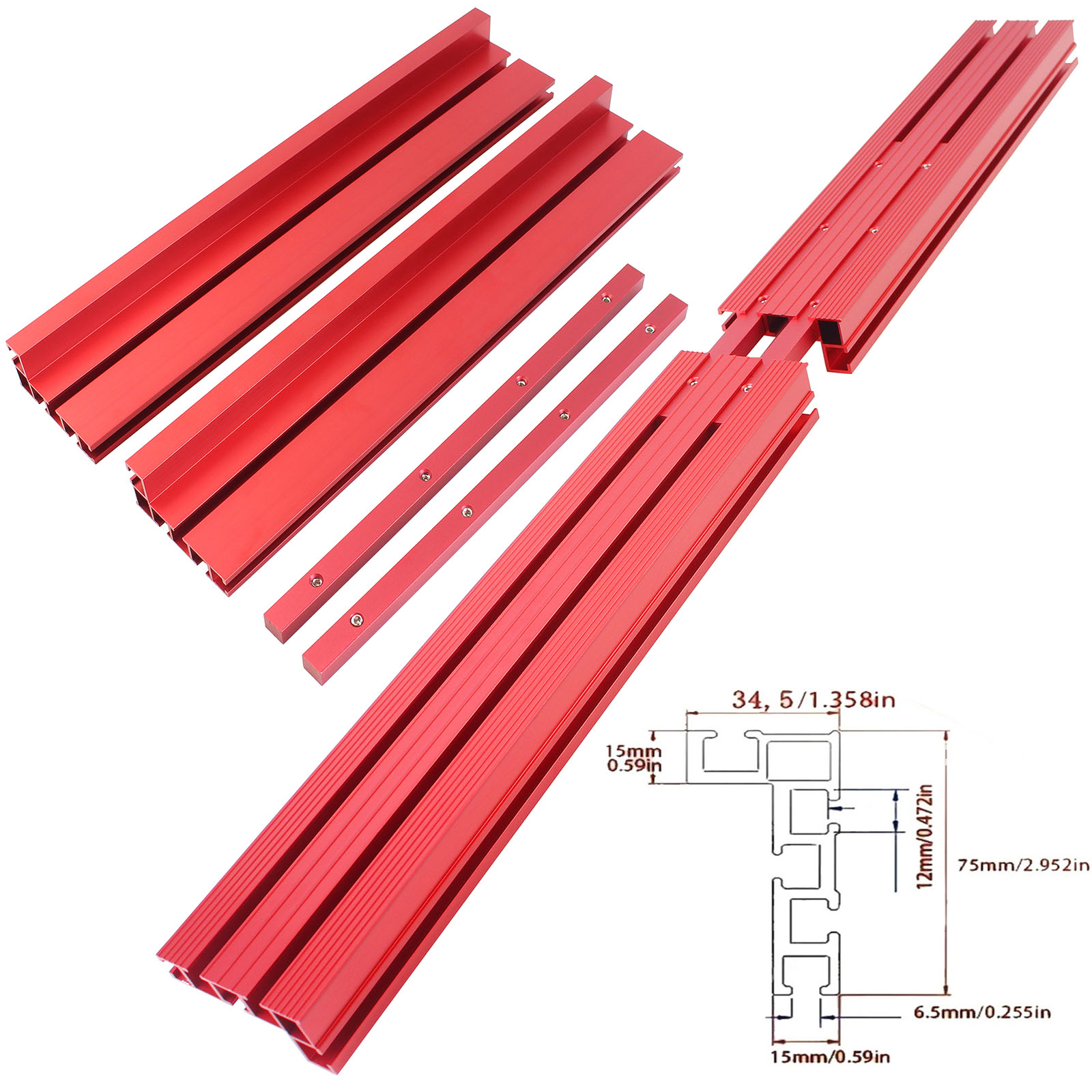 1 세트 80cm 연결 스트립이있는 접합 울타리, 라우 - Router Table Insert 리뷰 및 가격