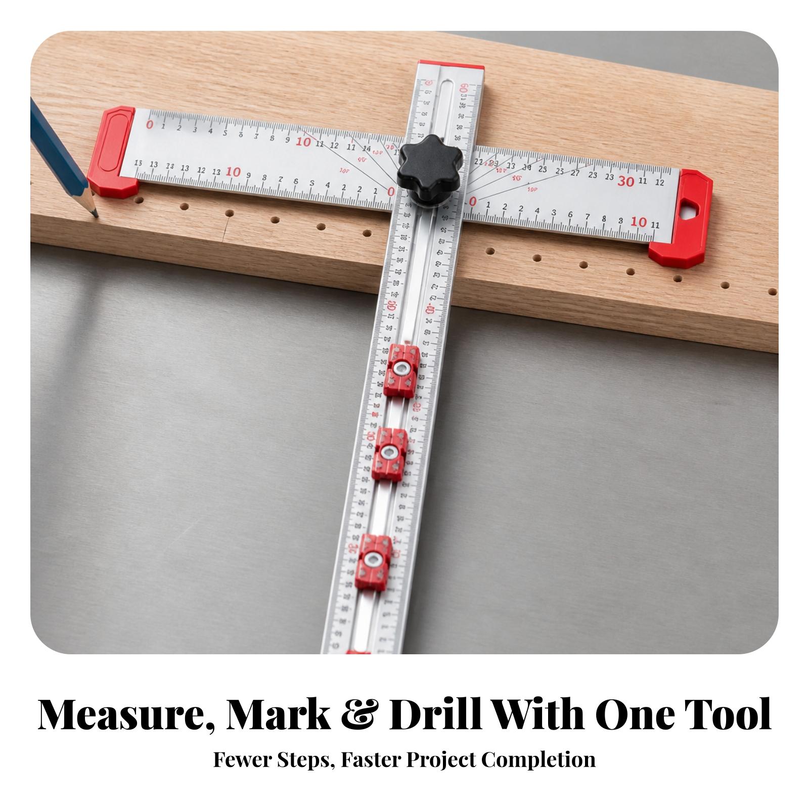 알루미늄 합금 다기능 T자형 자, 수평계 포함, 목공  - Workshop Layout Tools 리뷰 및 가격